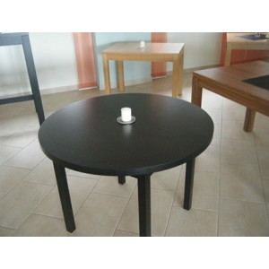 Kulatý stůl 100 cm buk - mořený