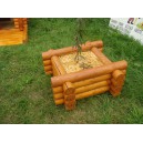 Dřevěný květináč 600 x 600 x 360